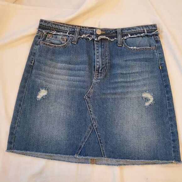 Vervet frayed jean skirt 27 - Picture 2 of 9